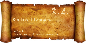 Kosina Lizandra névjegykártya
